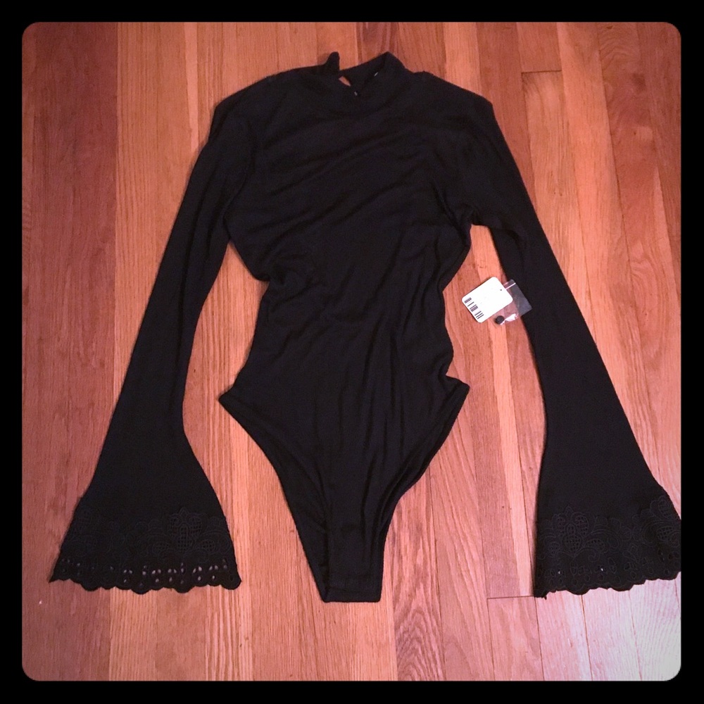 Free People open back bodysuit